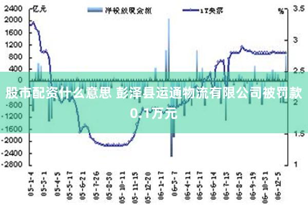 股市配资什么意思 彭泽县运通物流有限公司被罚款0.1万元