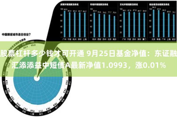 股票杠杆多少钱才可开通 9月25日基金净值：东证融汇添添益中短债A最新净值1.0993，涨0.01%