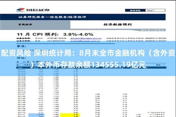 配资风险 深圳统计局：8月末全市金融机构（含外资）本外币存款余额134555.19亿元