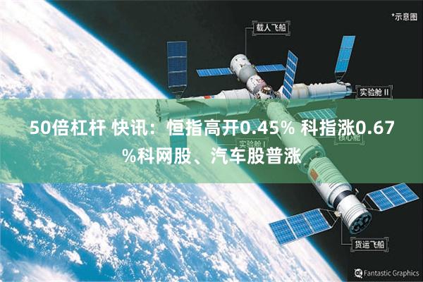 50倍杠杆 快讯：恒指高开0.45% 科指涨0.67%科网股、汽车股普涨