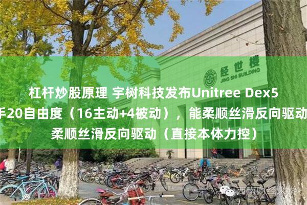 杠杆炒股原理 宇树科技发布Unitree Dex5灵巧手！具备单手20自由度（16主动+4被动），能柔顺丝滑反向驱动（直接本体力控）