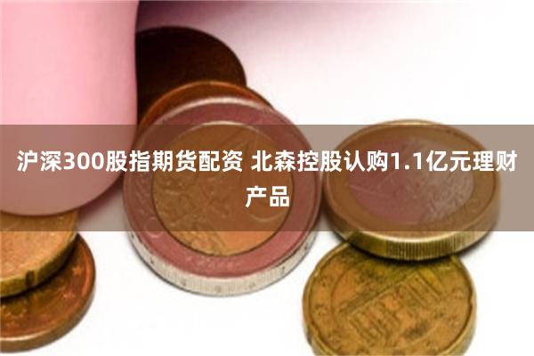 沪深300股指期货配资 北森控股认购1.1亿元理财产品