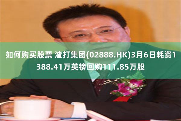 如何购买股票 渣打集团(02888.HK)3月6日耗资1388.41万英镑回购111.85万股