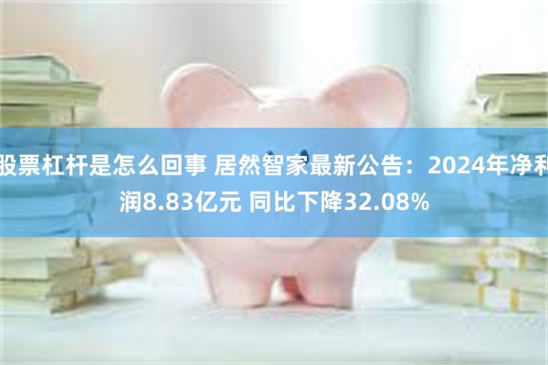 股票杠杆是怎么回事 居然智家最新公告：2024年净利润8.83亿元 同比下降32.08%