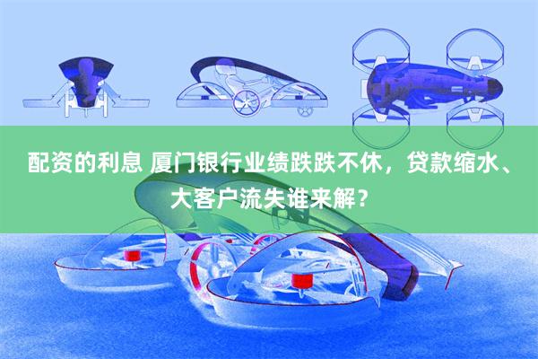 配资的利息 厦门银行业绩跌跌不休，贷款缩水、大客户流失谁来解？