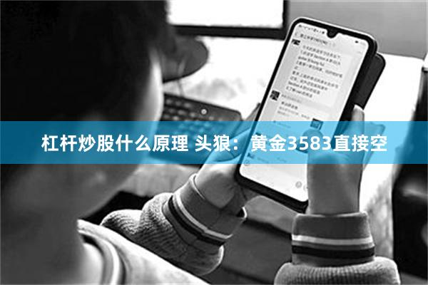 杠杆炒股什么原理 头狼：黄金3583直接空