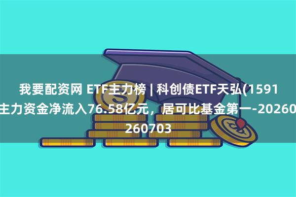 我要配资网 ETF主力榜 | 科创债ETF天弘(159111)主力资金净流入76.58亿元，居可比基金第一-20260703