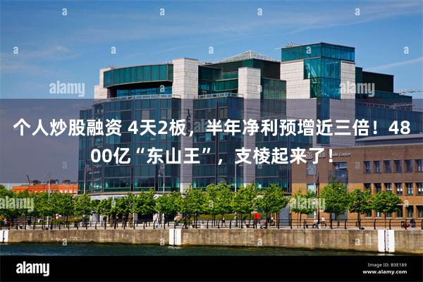 个人炒股融资 4天2板，半年净利预增近三倍！4800亿“东山王”，支棱起来了！