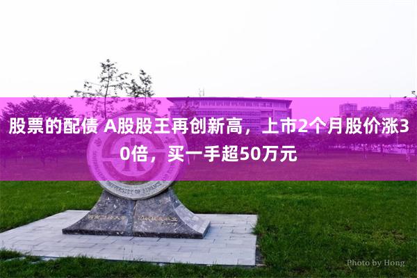 股票的配债 A股股王再创新高，上市2个月股价涨30倍，买一手超50万元